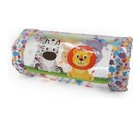 Rouleau gonflable bebe eveil avec balles sonores - baby roller transparent decor animaux - 40x20x20cm - motricite ramper