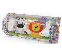 Rouleau Gonflable Bebe eveil avec balles sonores - Baby Roller Transparent Decor Animaux - 40x20x20cm - Set motricite, Ramper + Carte Tigre