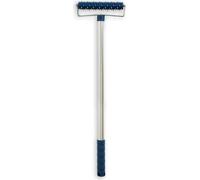 A.S. Création Rouleau hérisson Rouleau à médiators Rouleau à ongles pour percer du papier peint, extensible, réglable en hauteur, bleu, argent, 909012