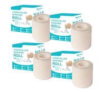 Rouleau hydrocolloïde 5cm x 5m, ruban et bandages médicaux, ruban cicatriciel silicone pour réduire les cicatrices, pansement imperméable respirant pour plaies, ampoules, acné (4pcs)
