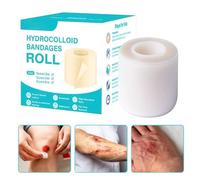 Rouleau Hydrocolloïde - Largeur 5 cm pour Brûlures | Pansements Découpables Souples pour Plaies Orteils Talon Sportifs Hommes Peau Sensible Personnes Âgées Boutons Coupures Pieds