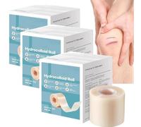 Rouleau hydrocolloïde pour le soin des plaies - Bandages hydrocolloïdes, grands pansements hydrocolloïdes avec autocollants, découpés sur mesure, ultra absorbants, flexibles et imperméables, trousse