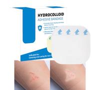 Rouleau hydrocolloïde pour le soin des plaies | Rouleau de ruban adhésif pour cicatrices - 5 feuilles flexibles de coupe doux imperméable pour peaux sensibles, soins incisifs, brûlures, orteils, talon