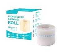 Rouleau hydrocolloïde pour pansements de plaies, largeur 5 cm, pansements pour brûlures, ruban adhésif flexible et imperméable à découper pour cicatrices, incisions, doigts et visage