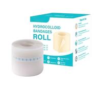 Rouleau Hydrocolloïde pour Soin des Plaies - Largeur 5 cm Pansement Hydrocolloïde,Pansements Découpables Souples pour Plaies Orteils Talon Sportifs Hommes Peau Sensible Personnes Âgées Boutons Coupure