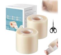 Rouleau Hydrocolloïde Rivaya, Rouleau Hydrocolloïde Rivaya Pour Le Soin Des Plaies, Peau Hydratée, Pansement Réducteur De Cicatrices, Bandes Cicatricielles En Silicone Pour Le Front ((5cm×5m)×2)