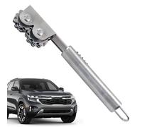 Rouleau insonorisant en acier inoxydable 19 cm | Rouleau de test sonore avec outil d'installation en métal résistant à l'usure pour amortisseur sonore de voiture | Réparation d'isol