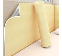 Rouleau Isolant Thermique, Papier Peint Autocollant, Revetement Mural Adhesif de 5 MM - Décoration d'Intérieur pour Chambre à Coucher Salon, Texture Lin 3D(Rose,50 x 3000 cm)