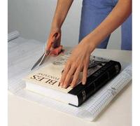 Clairefontaine 74099C Un Rouleau de Couvre-Livre l'Astucieux - 2x0,45 m en Polypro Adhésif 80 µ - Transparent Brillant Incolore