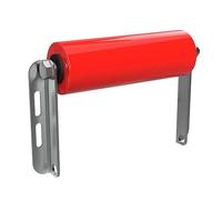 Rouleau latéral en polyuréthane avec Support C Aide à la Mise à l'eau des remorques de Bateaux galvanisé 250 mm, Rouge
