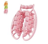 Rouleau Lymphatique, Rouleau Massage Mollet pour Les Jambes, 20 Roues Rouleau de Cellulite, Pinces Circulaires pour Perdre Du Poids, Appareil de Massage Favorise La Circulation Sanguine(Pink,23)