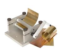 Rouleau manuel de 60 mm pour cintrage du métal - Outil de roulement de feuilles de bricolage pour boucler et façonner des matériaux de modélisme, équipement de travail des métaux de précision