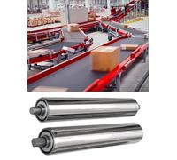 rouleau métallique, Rouleaux de convoyeur for la construction - Diamètres 1", 1,3", 1,5", 2", 2,4", 4 pièces, pièces de rechange for transmission à rouleaux en acier inoxydable(50mm/2in,31.5in)