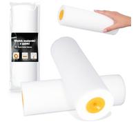 Rouleau Mousse 25 cm Peinture Vernis Laque Surfaces Lisses Murs Meubles Bonne Couverture Séchage Rapide Application Facile Idéal Bricolage Travaux Rénovation