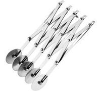 Vogue Coupe pâte extensible 5 roulettes en acier inoxydable, largeur : 57 mm, extensible jusqu'à 490 mm, coupe-bande à pâtisserie en treillis, diviseuse de pâte, CS850