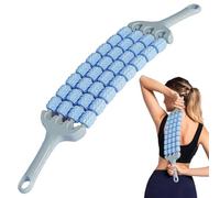Rouleau musculaire pour jambes, rouleau de massage musculaire quadridimensionnel, outil léger pour mollet, cuisse, dos, entraînement, yoga, exercice débutant