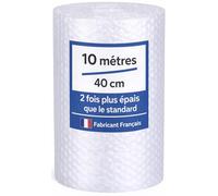 Rouleau Papier bulle - 10 mètres x 40 cm - 2x Plus Épais - Bubble Wrap