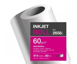 Rouleau papier traceur Clairefontaine - 0,914 x 60 m - 60 g