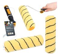 Rouleau Peinture 25 cm Recharge Laque Façade Mur Support Outils Peintre Travaux Rénovation Haute Absorption Finition Lisse Application Facile