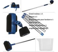 Rouleau Peinture avec Reservoir, Rouleau de peinture Kit d'outils pour peinture mur et plafond, versez simplement votre peinture pou
