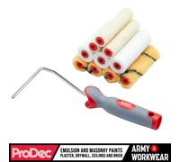 Rouleau Peinture Set 10.2cm Mini & Cadre Pour Brillant,Émulsion,Satin 11 Pièces