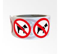 Rouleau pictos - Interdit aux chiens - P021 - ISO 7010 - 250 ex 25 mm