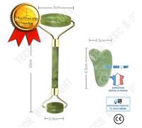 Rouleau Pierre Jade Et Guasha Set Pour Soin Du Visage, Anti-Âge, Anti-Ride Naturel Rajeunissant, Retenseur,Peau Jeune Et Belle