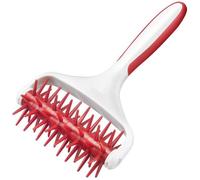 Rouleau pique-pâte - Blanc/Rouge - 20 cm - Plastique - Pratique - Antidérapant