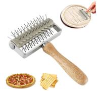 Rouleau Pique-pâte - Pâte À Pizza Docker En Acier Inoxydable, Rouleau À Pâtisserie Pour Pizza, Rouleau Pique Vite Rouleau À Ptisserie Pour Pizza Crust Ou Pâte À Pâtisserie