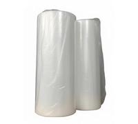 Rouleau plastique transparent, gaine de tube 400 jauges, 60 cm x 200 m