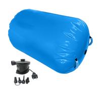 Rouleau pneumatique - de gymnastique gonflable | Tapis de tumbling avec pompe à dos à ressort | Pour la maison, la danse, le fitness, le yoga, les jeux d'intérieur, la pratique de l'équilibre de