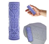 Rouleau Poterie, FORMVERSITY Outils Poterie Moule pour Argile Autodurcissante, Mini Rouleau pour Poterie, Texture en Argile Rouleaux, Pottery Clay Tile Craft Rouleau pour Argile Poterie et Diy Décor