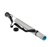 Rouleau pour Affiches Relaxdays avec Sangle, 94 cm, Ø 7,5 cm, Transport d'affiches Jusqu'au DIN A0, Transparent/Noir