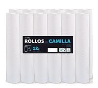 Rouleau pour civière, rouleau de papier pour civière de procédures médicales, massage, soins de beauté et de spa, papier pour civière d'esthétique et de massage (59 cm x 67 m gaufrage recyclé, 12
