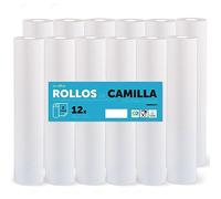 Rouleau pour civière, rouleau de papier pour civière de procédures médicales, massage, soins de beauté et de spa, papier pour civière d'esthétique et de massage (60 cm x 70 m stratifié cellulose, 12