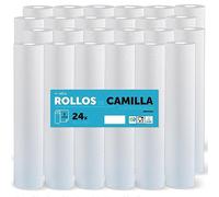 Rouleau pour civière, rouleau de papier pour civière de procédures médicales, massage, soins de beauté et de spa, papier pour civière d'esthétique et de massage (60 cm x 70 m stratifié cellulose, 24