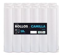Rouleau pour civière, rouleau de papier pour civière de procédures médicales, massage, soins de beauté et de spa, papier pour civière d'esthétique et de massage (60 cm x 80 m laminé recyclé, 18