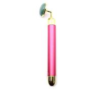 Rouleau pour le visage en pierres précieuses - Outil de soin de la peau en cristal naturel avec double têtes de rouleau et pochette en coton - (quartz rose, jade, améthyste, obsidienne noire et plus