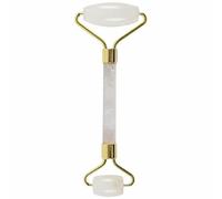 Rouleau pour le visage en pierres précieuses - Outil de soin de la peau en cristal naturel avec double têtes de rouleau et pochette en coton - (quartz rose, jade, améthyste, obsidienne noire et plus