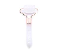 Rouleau pour le visage en pierres précieuses - Outil de soin de la peau en cristal naturel avec double têtes de rouleau et pochette en coton - (quartz rose, jade, améthyste, obsidienne noire et plus
