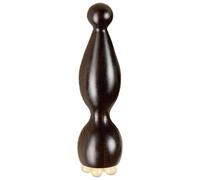 Rouleau pour les yeux en bois - Outil de massage Gua Sha, masseur de pointe méridienne pour femme, baguette faciale en bois de hêtre naturel avec nœuds roulants, masseur de point pour soulager la