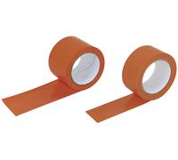 ROULEAU PVC TALIAPLAST ORANGE LISSE 75 MM 33 MÈTRES -600302