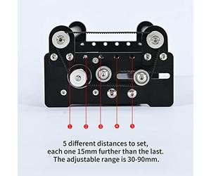 Rouleau rotatif de gravure pour objets cylindriques avec axe de rotation à 360 degrés et 5 réglages de distance de 18 à 120 mm de diamètre compatible avec SCULPFUN NEJE et