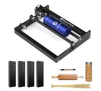 Rouleau rotatif laser SCULPFUN - Axe Y - Rotation à 360° pour la gravure laser d'objets cylindriques, boîtes (avec 4 pieds de surlignement)