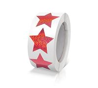 Rouleau Rouge D'étoiles Autocollantes 2.5cm Petit Autocollant Étiquettes Brillantes De Noël Étoiles Scintillantes Star Sticker Étoiles Scintillantes Décoration Scrapbooking 500 Pièces
