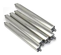 Rouleau Rouleaux porteurs Lot De 5 Rouleaux De Convoyeur Industriels Robustes Diamètre 50 38 25 Mm, Pièce De Rechange Pour Transmission Par Gravité Avec Roulement En Acier(Dia 50MM,L 250MM)