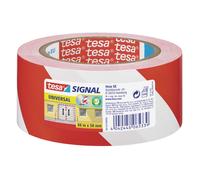 Rouleau rubalise adhésif marquage de zones Tesa rayures rouge blanc