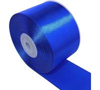 Rouleau Ruban En Satin 50 Mm X 25 M - Couleur Bleu Royal - Bande D'emballage Cadeaux Pour Décoration Cérémonie Mariage Anniversaire Fête Party - En Polyester