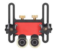 Rouleau Scie Table Aluminium avec Roues PU Absorbant Chocs et Guide Planche Plumes Réglable - Accessoires de Routage pour Travail Bois