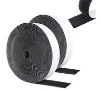 Rouleau Scratch Autocollant,Scratch Autocollant Double Face,Scratch Autocollant Pour Moustiquaire,Bande Scratch Adhésive,Ruban Scratch Autocollant,Bande Double Face Scratch,5M,Noir